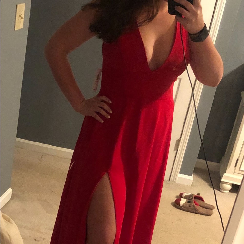 Red Long Dress | NWT | Premier Amour